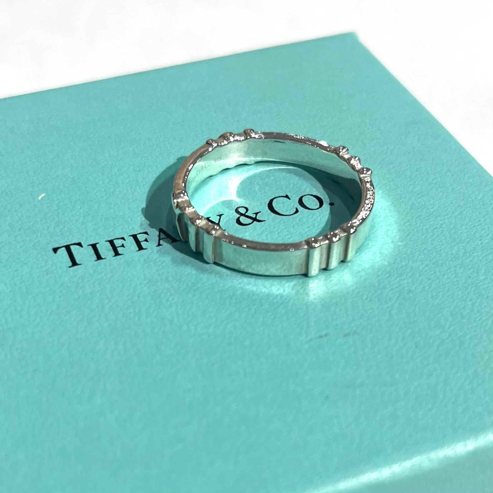 TIFFANY&CO.】2054 アトラスリング指輪 2006年限定／22号 シルバー925