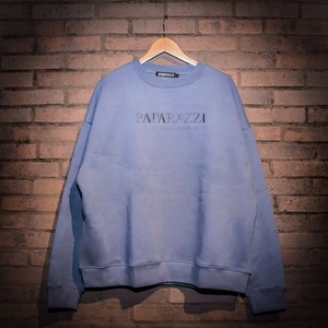 PAPARAZZI Embroidery Logo Over-size Crew Sweat【MENS】