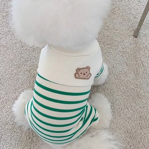 【PET】3色展開4脚タイプのボーダー柄Tシャツ