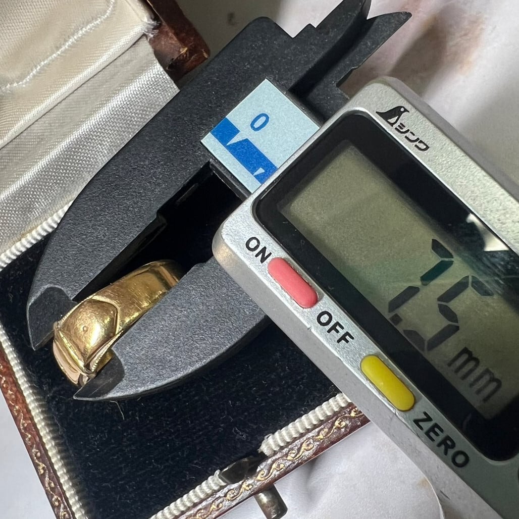 イギリス 1901年 アンティーク バックルリング K18 ベルトデザイン