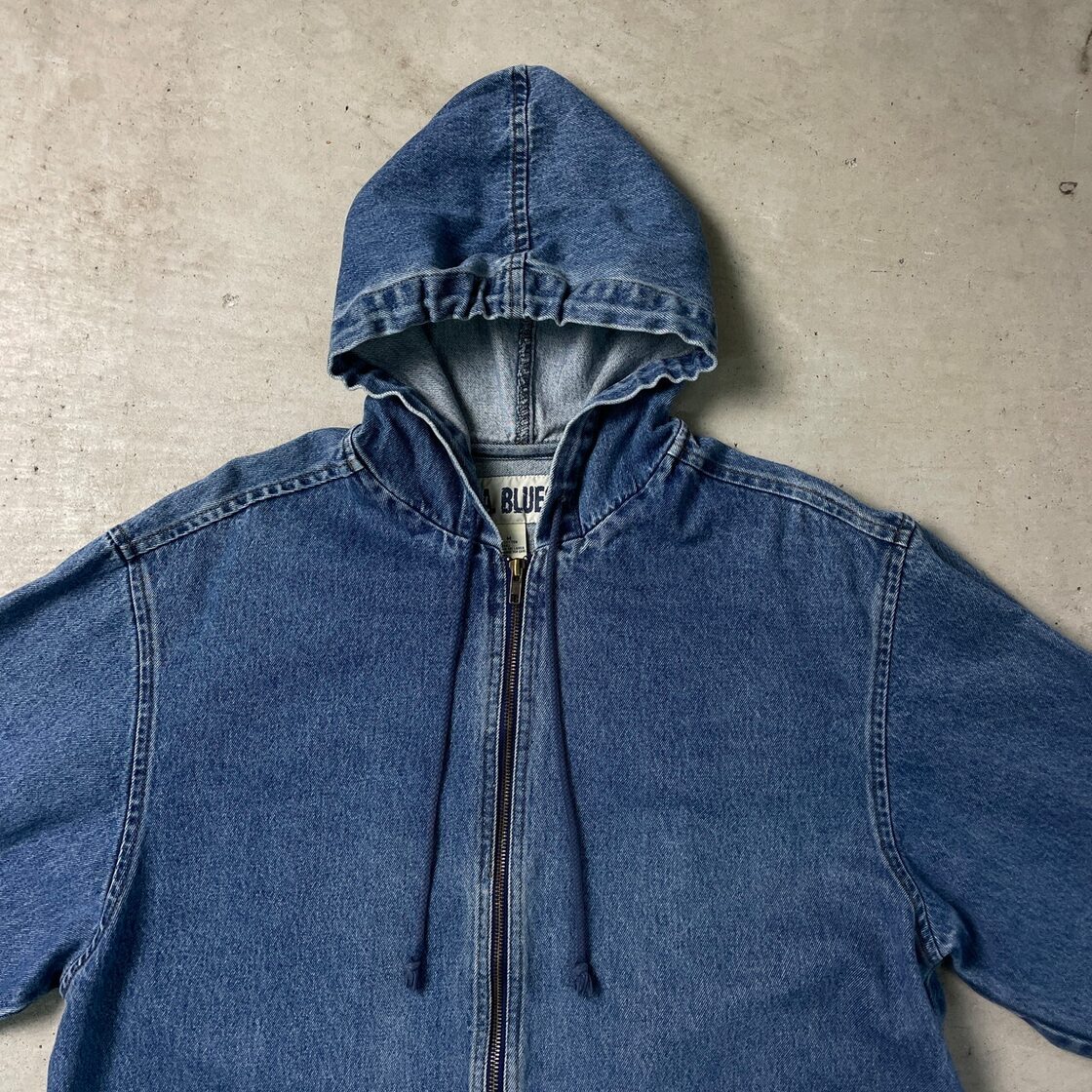 L.A.BLUES デニム ジップアップパーカー メンズL~XL相当 古着 アメカジ 