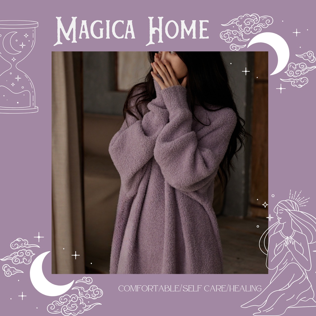 ドリーミー・バイオレット  リラックスワンピ　M25133