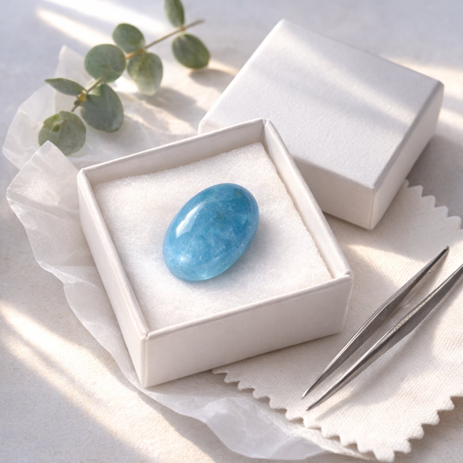 アクアマリン ルース 大粒 宝石質 AAA 14×10mm 約5.5ct｜3月誕生石
