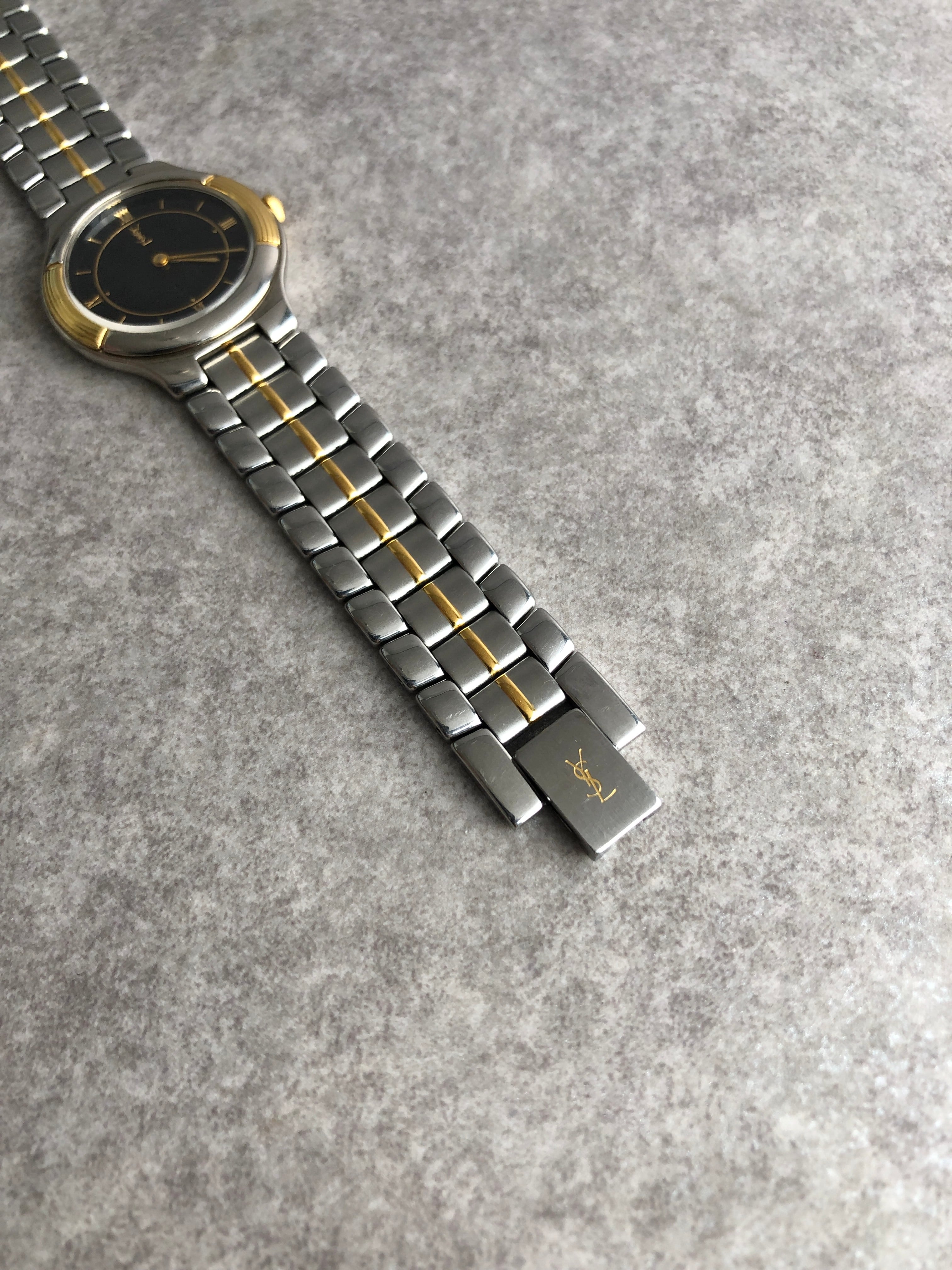 YVES SAINT LAURENT 腕時計 Yves Saint Laurent イヴ・サンローラン 腕時計 シルバー ゴールド YSL