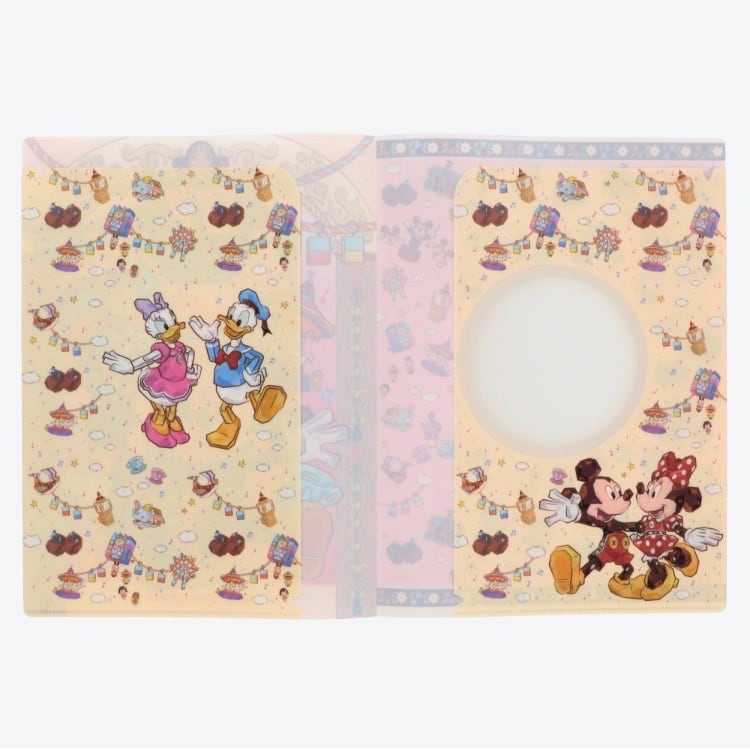ダブルポケットホルダー ディズニーランド 37周年 記念 ディズニーリゾート 限定 ミッキー ミニー ドナルド デイジー クリアホルダー クリアファイル 書類