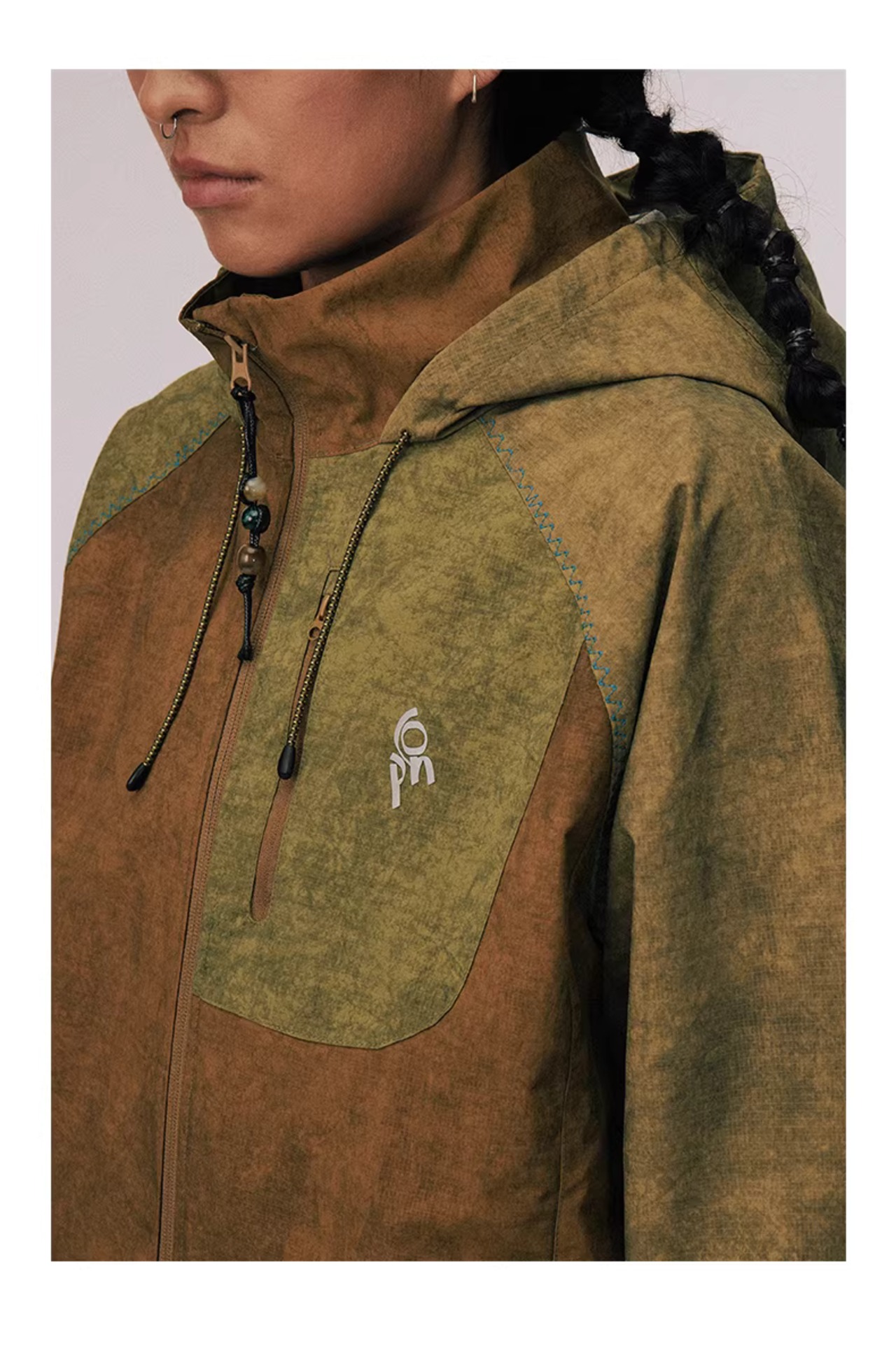 CONP Tie-Dye Nylon Hooded Jacket