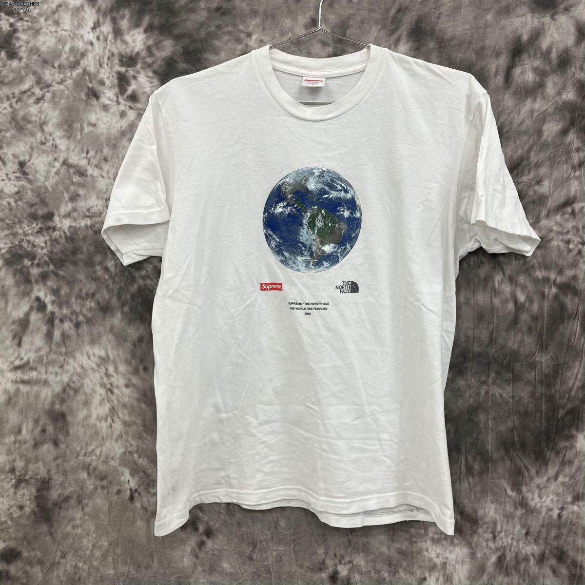 supreme/north face world tee ワールドTシャツ S