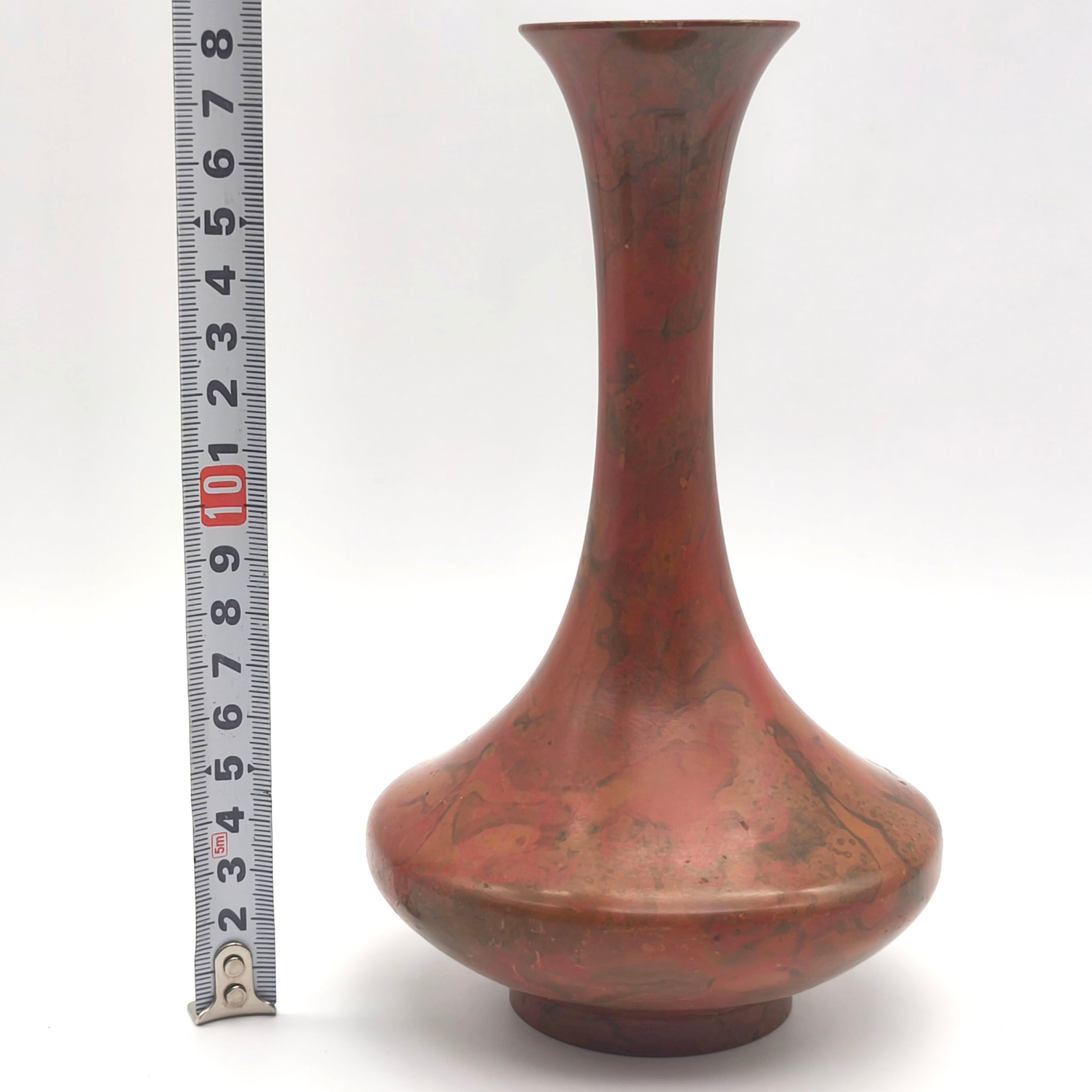 高岡銅器・青銅花瓶・花器・一輪挿し・フラワーベース・No.251123-12
