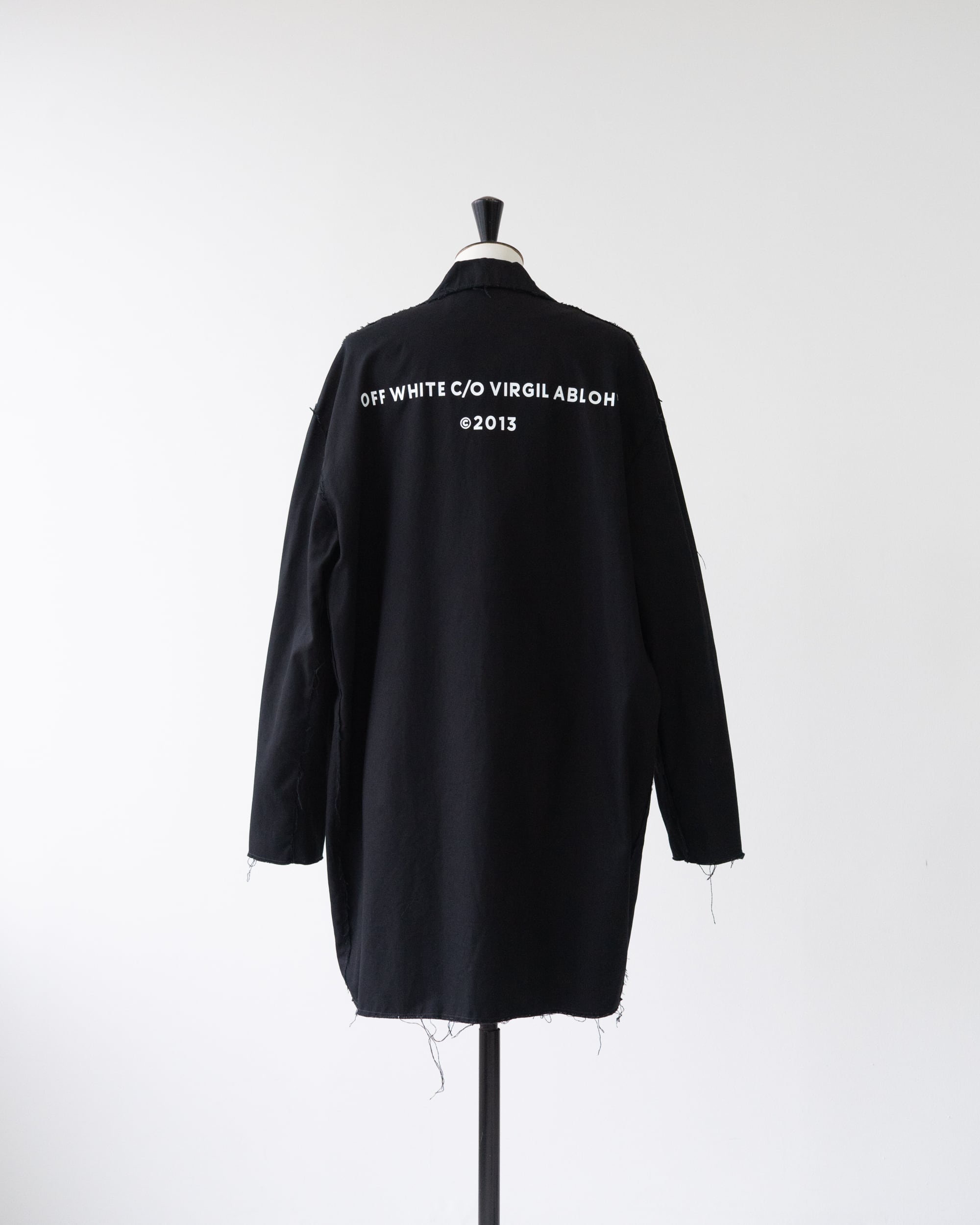 OFF-WHITE VIRGIL ABLOH コート OFF-WHITE by Virgil Abloh〉Cotton Chesterfield coat | restation-homme
