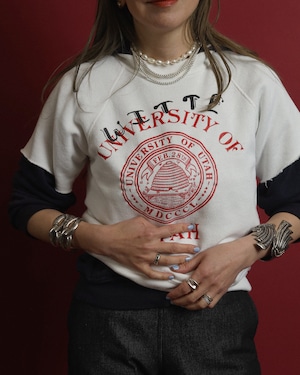 1970-80's University Utah / Short Sleeve Sweat Shirt