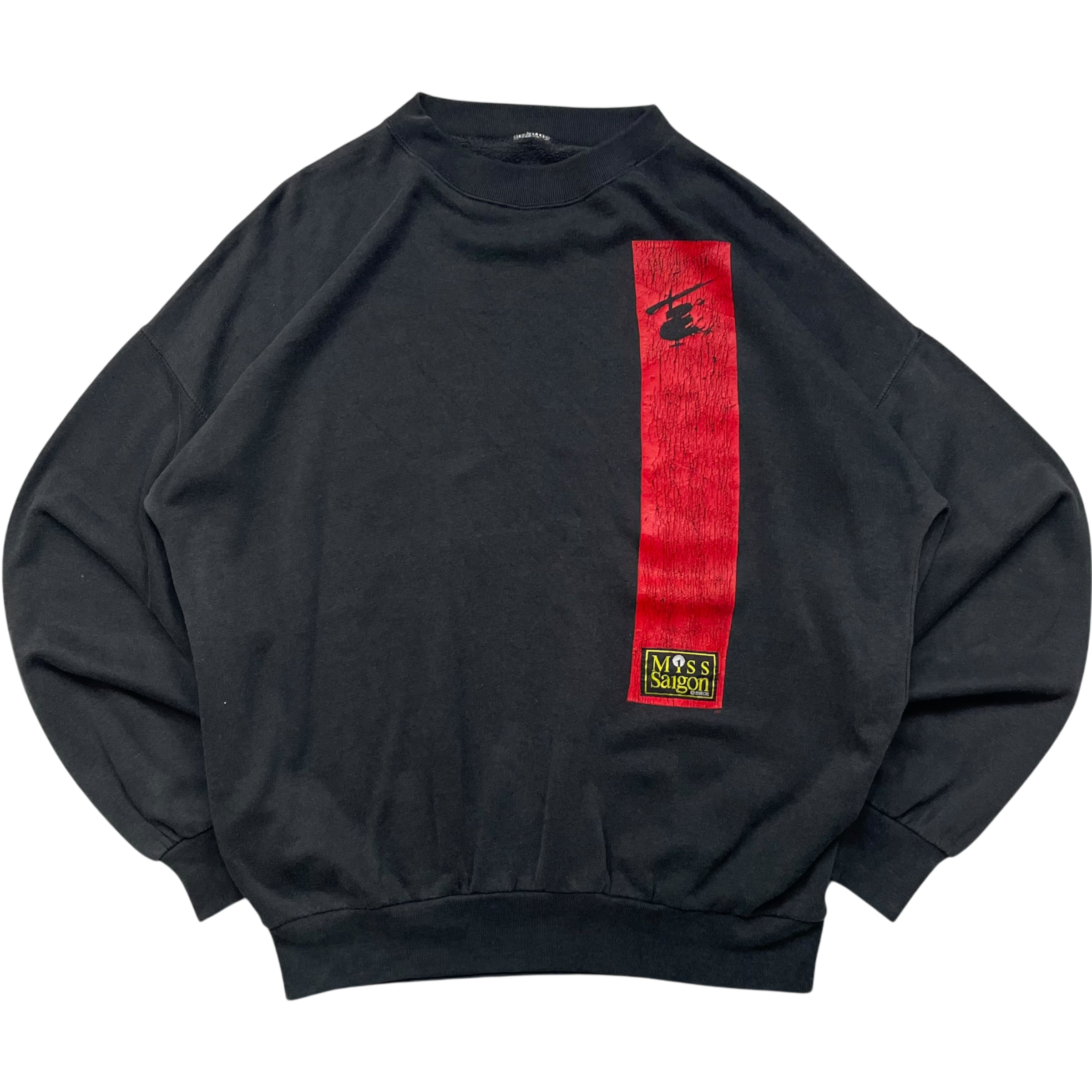 《XL》Miss Saigon ミュージカル ミス・サイゴン プリント スウェット 80年代〜 no.4873