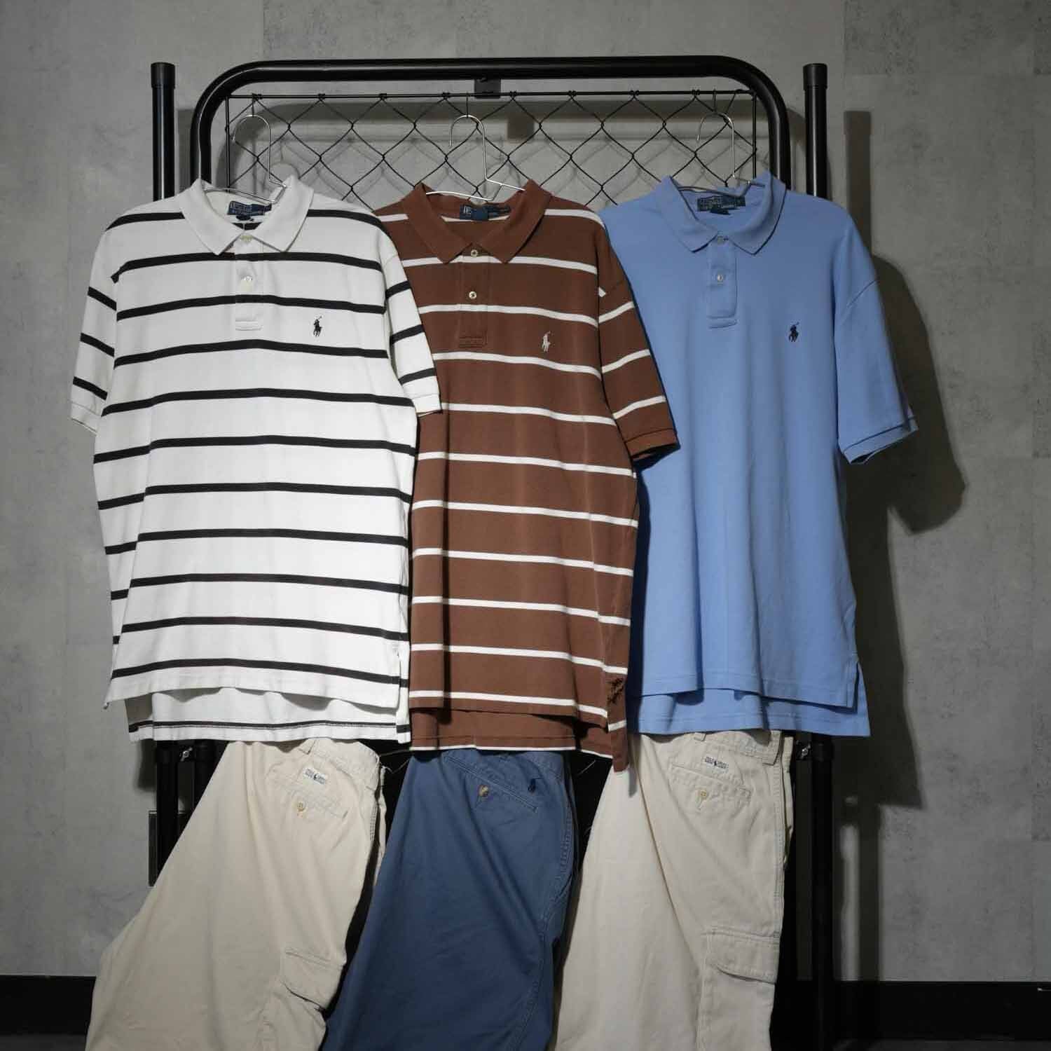 90s POLO Ralph Lauren Chino Cargo Shorts ivory 38 ポロ・ラルフ