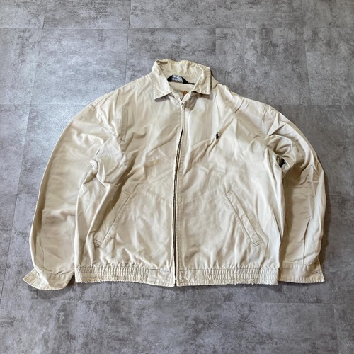 90s Ralph Lauren ワンポイント刺繍 スイングトップ 無地 ポルトガル製 L jacket