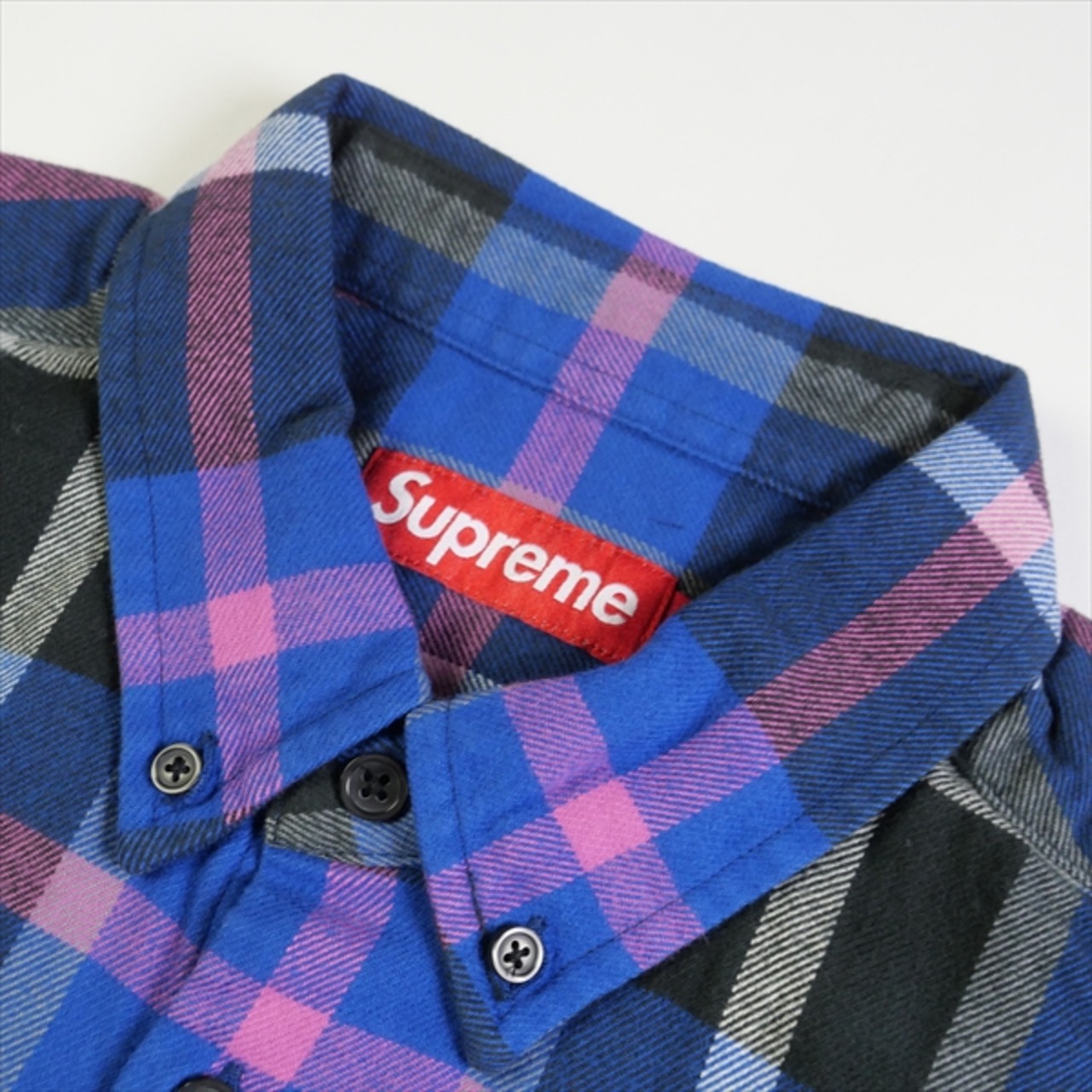 Size【S】 SUPREME シュプリーム 23AW Plaid Flannel Shirt Blue 長袖 