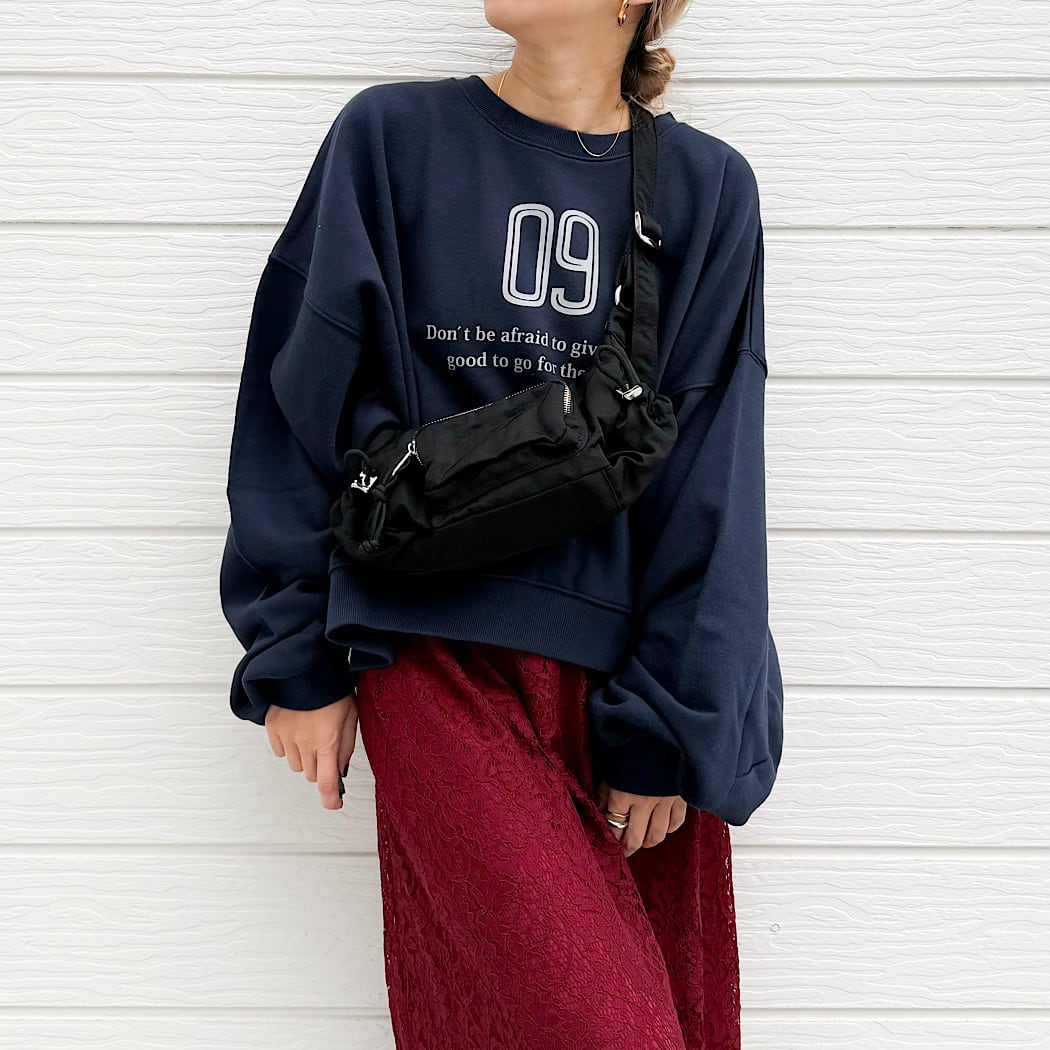 裏毛09プリントトレーナー