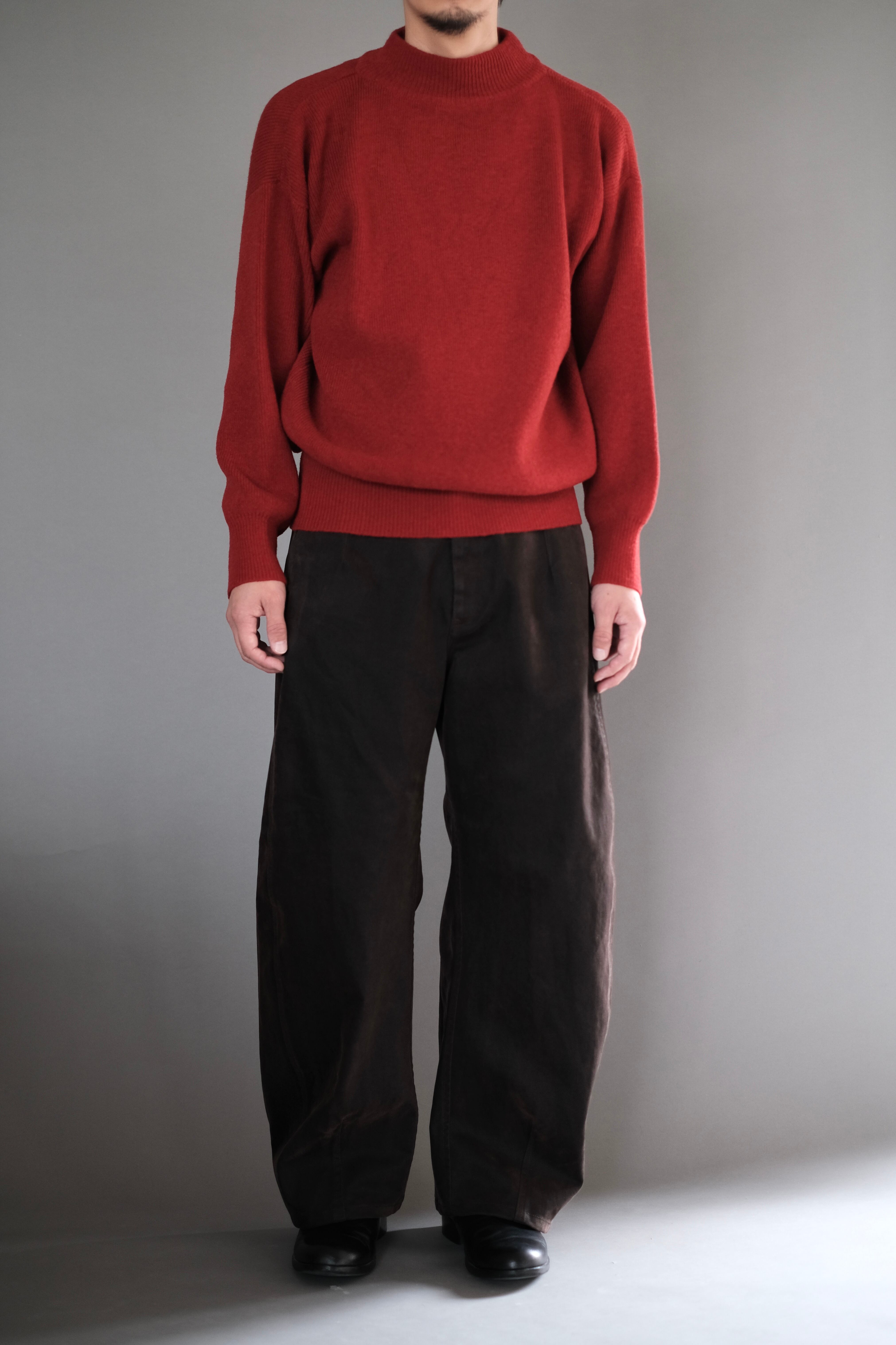 【slopeslow】シェットランドウール GOB sweater SLOPESLOW / HARD TWISTED SHETLAND WOOL 