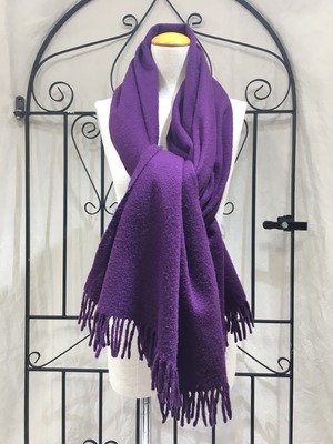 ◎.HERMES CASHMERE100% LARGE SIZE SHAWL MADE IN SCOTLAND/エルメスカシミヤ100%大判ショール2000000012988