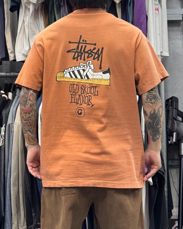 【Special!!】90’s old stussy Design Tee “SUPERSTAR” " OLD SKOOL FLAVOR " "黒タグ" “スーパースター” “レアカラー”【高円寺本店】