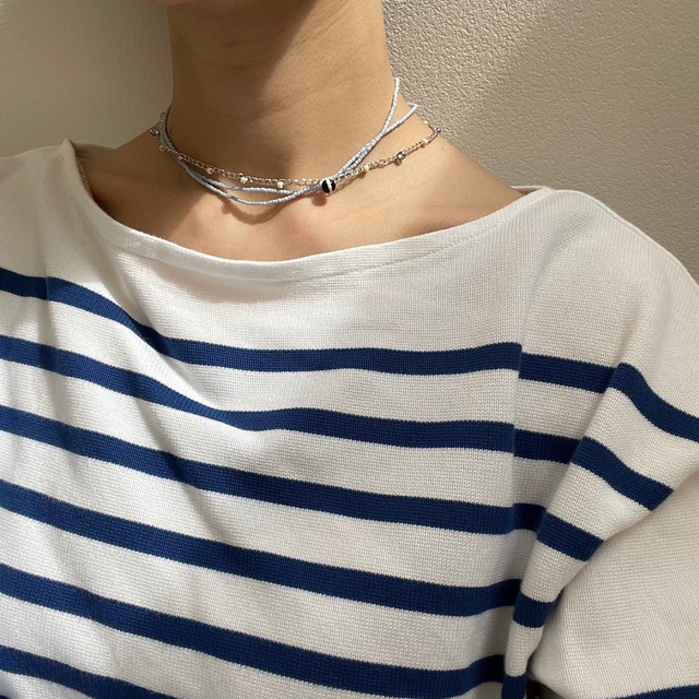 "水雲銀" necklace & mask chain
