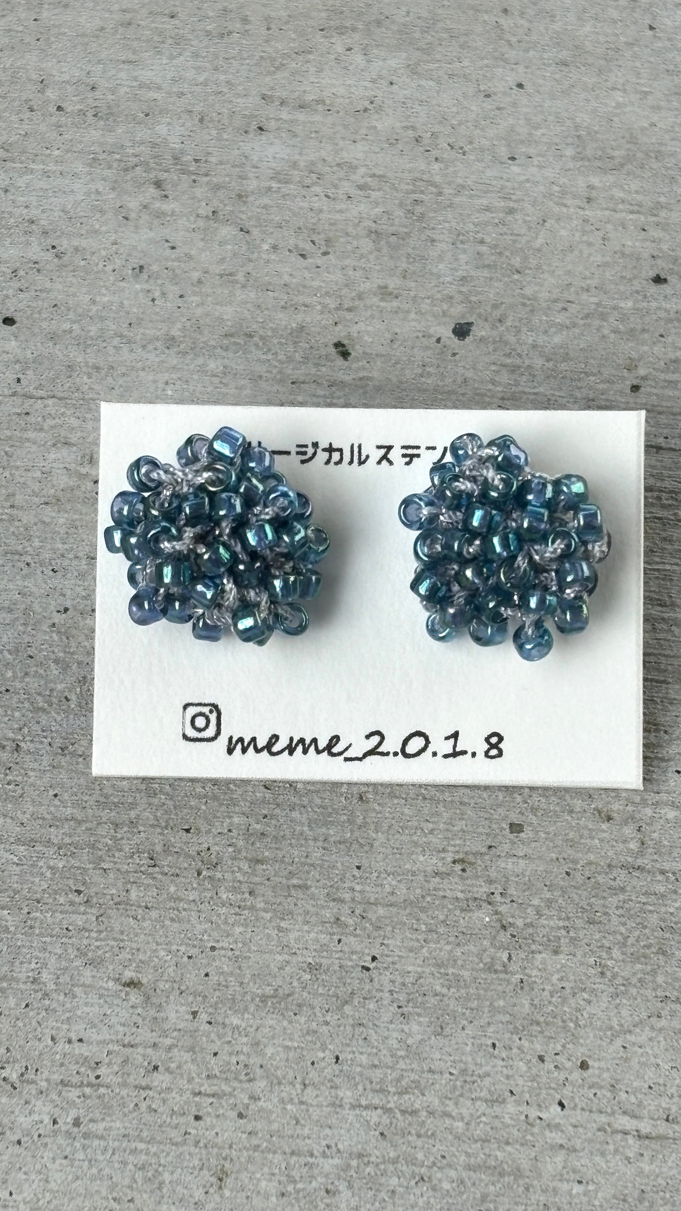 Tokage☆ Blue eyes✨アシメトカゲピアス トカゲイヤリング NO.593