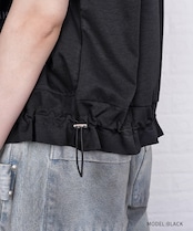 【直営限定ITEM】ドロストフリルペイントベスト (BLACK) CQ-46123H