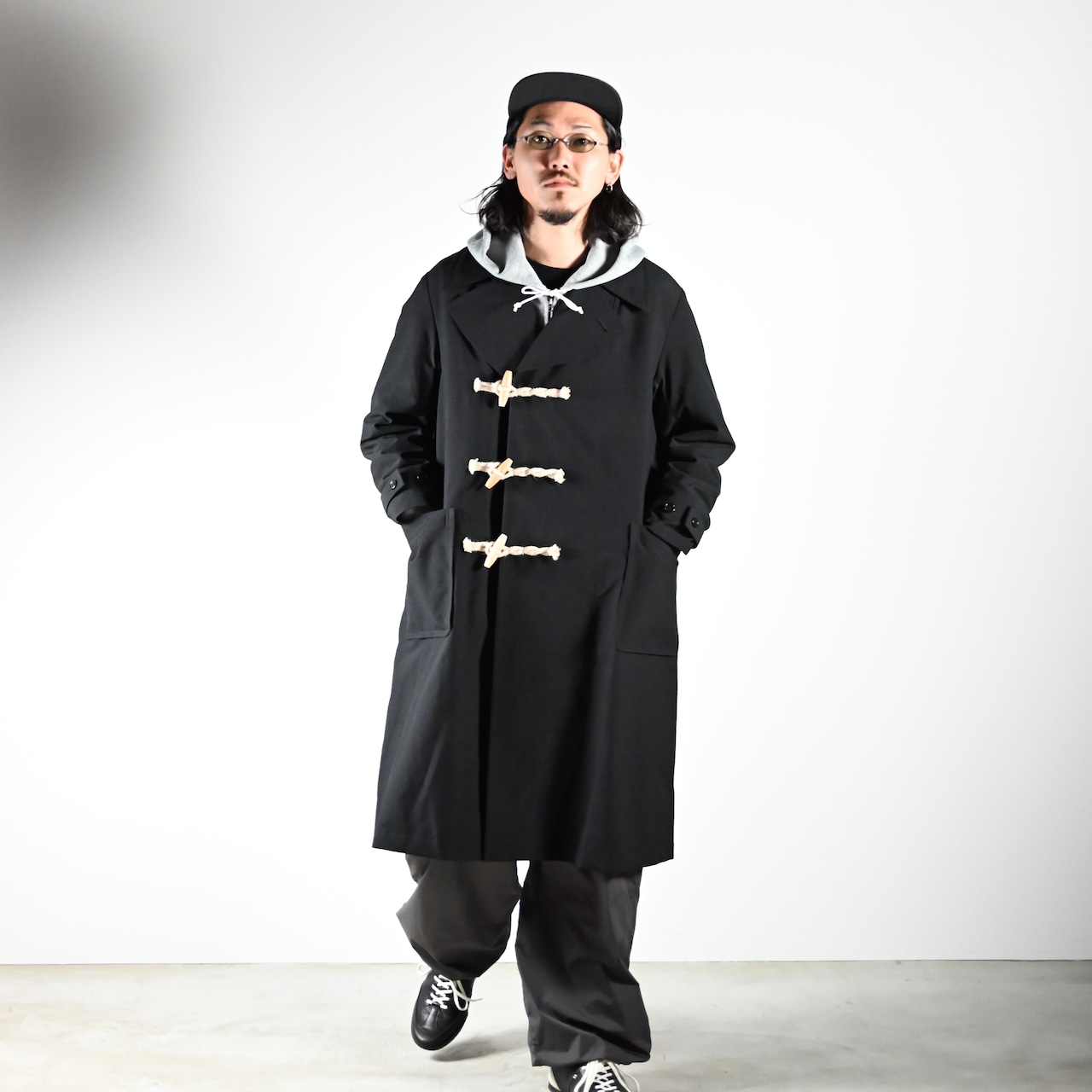 product twelve / High Count Wool Ripstop Duffle Coat コーディネート2