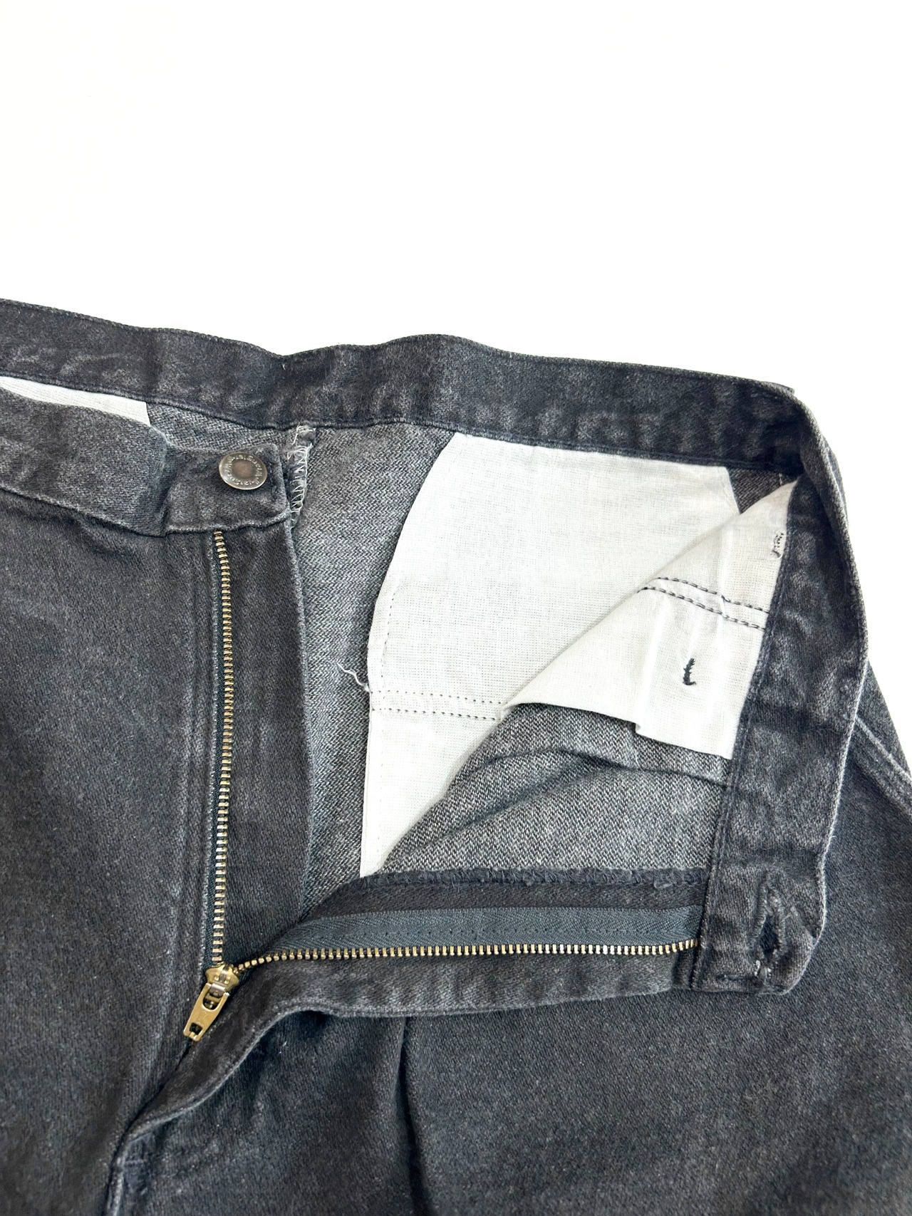 Wrangler "BLACK" DENIM SLACKS MADE IN USA Size W32L34→W33L33.5