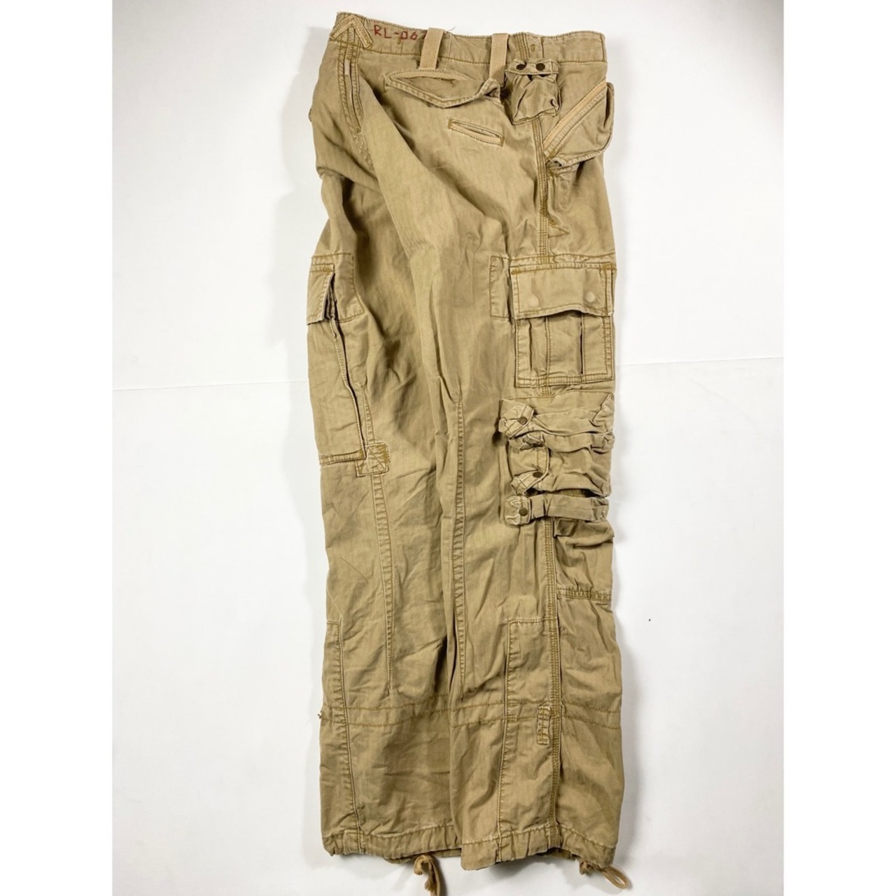 POLO by RALPH LAUREN asymmetrical multi pockets cargo pants | NOIR 