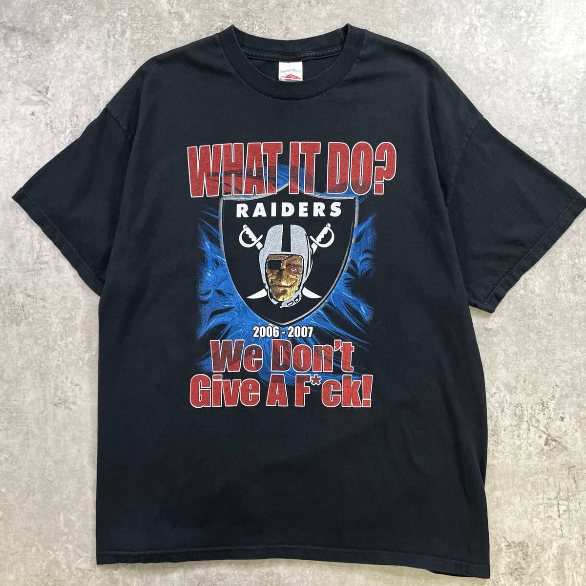 00年代 NFL OAKLAND RAIDERS レイダース チームロゴプリントTシャツ