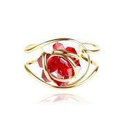 【即納】FLOWER *imperial red*10◆gold -bracciali-
