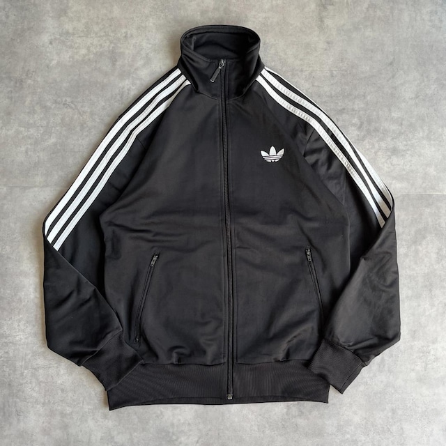 アディダス トラックジャケット ファイヤーバード 古着 刺繍 黒 M 16109