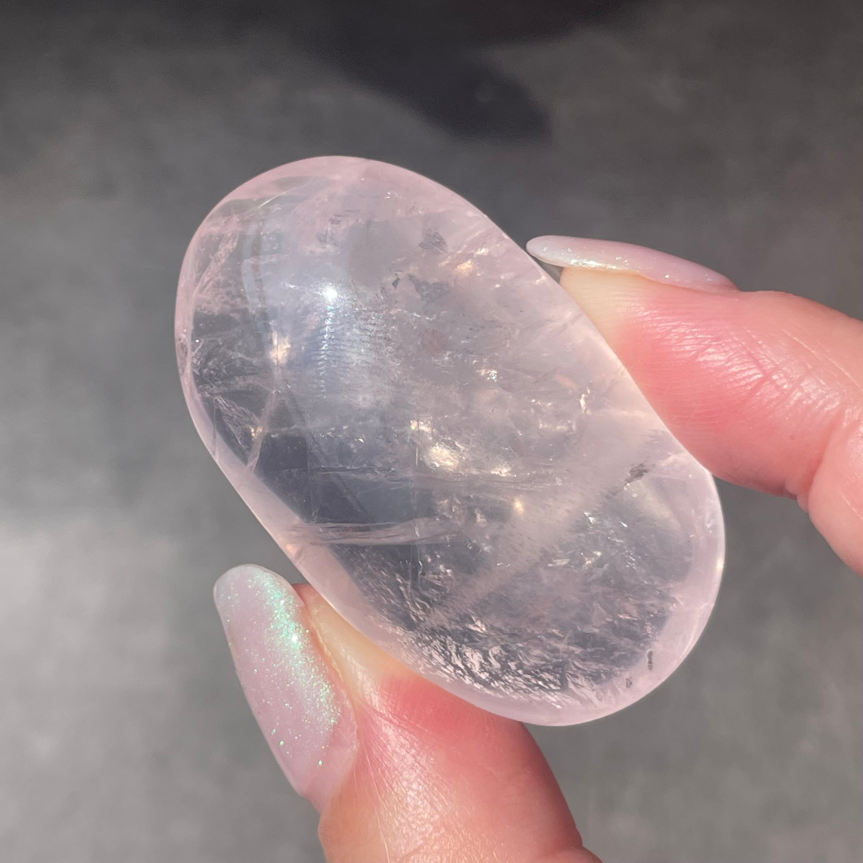 モザンビーク産♦︎Rose Quartz ローズクォーツ|palm パーム|天然石