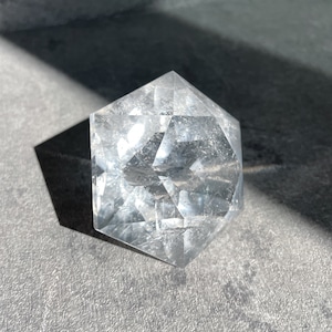 【高品質】ミナスジェライス産クリアクォーツ ダイヤモンドカット05◇Clear Quartz Diamond◇天然石・鉱物・パワーストーン