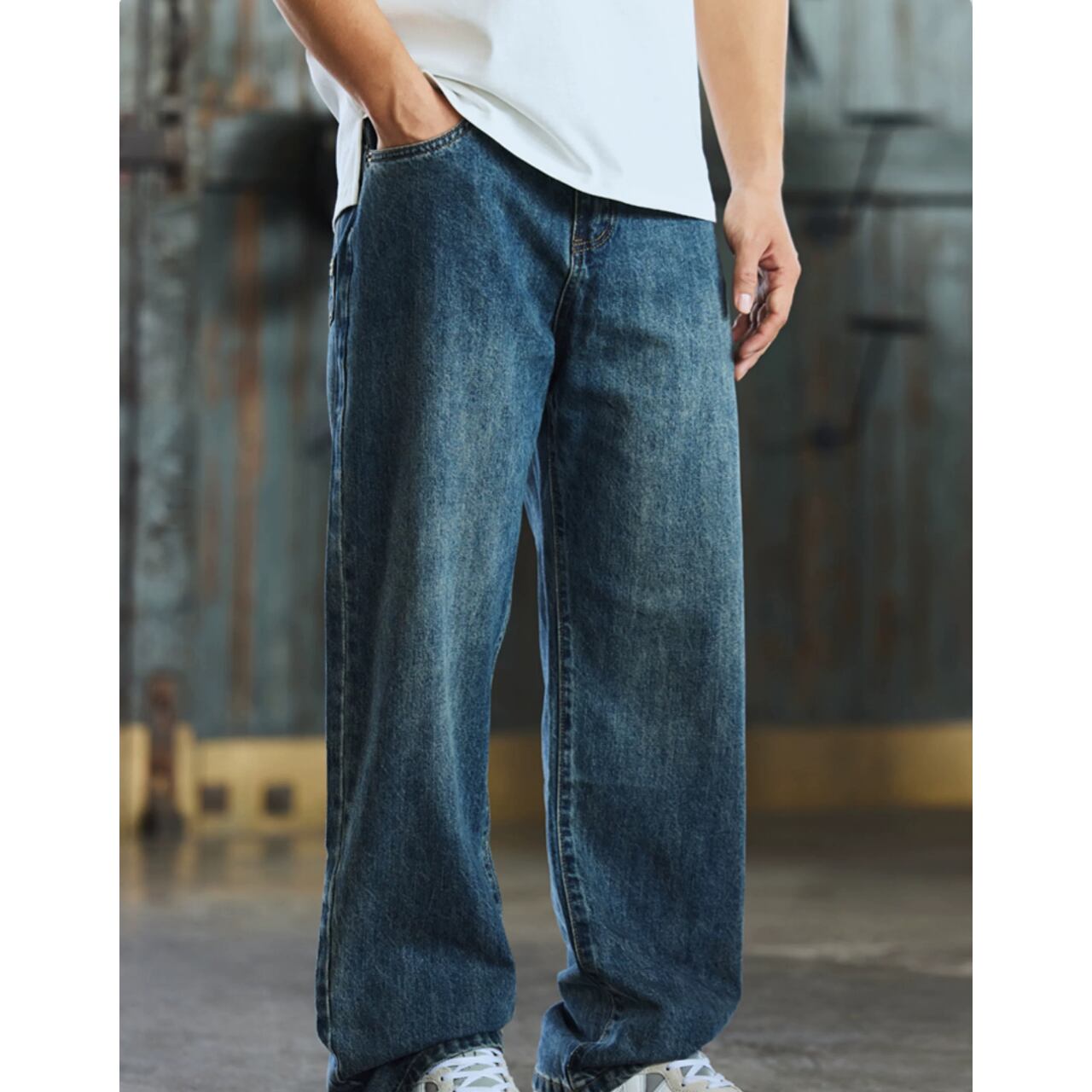 ワイドレッグ ルーズフィット パンツ 00116