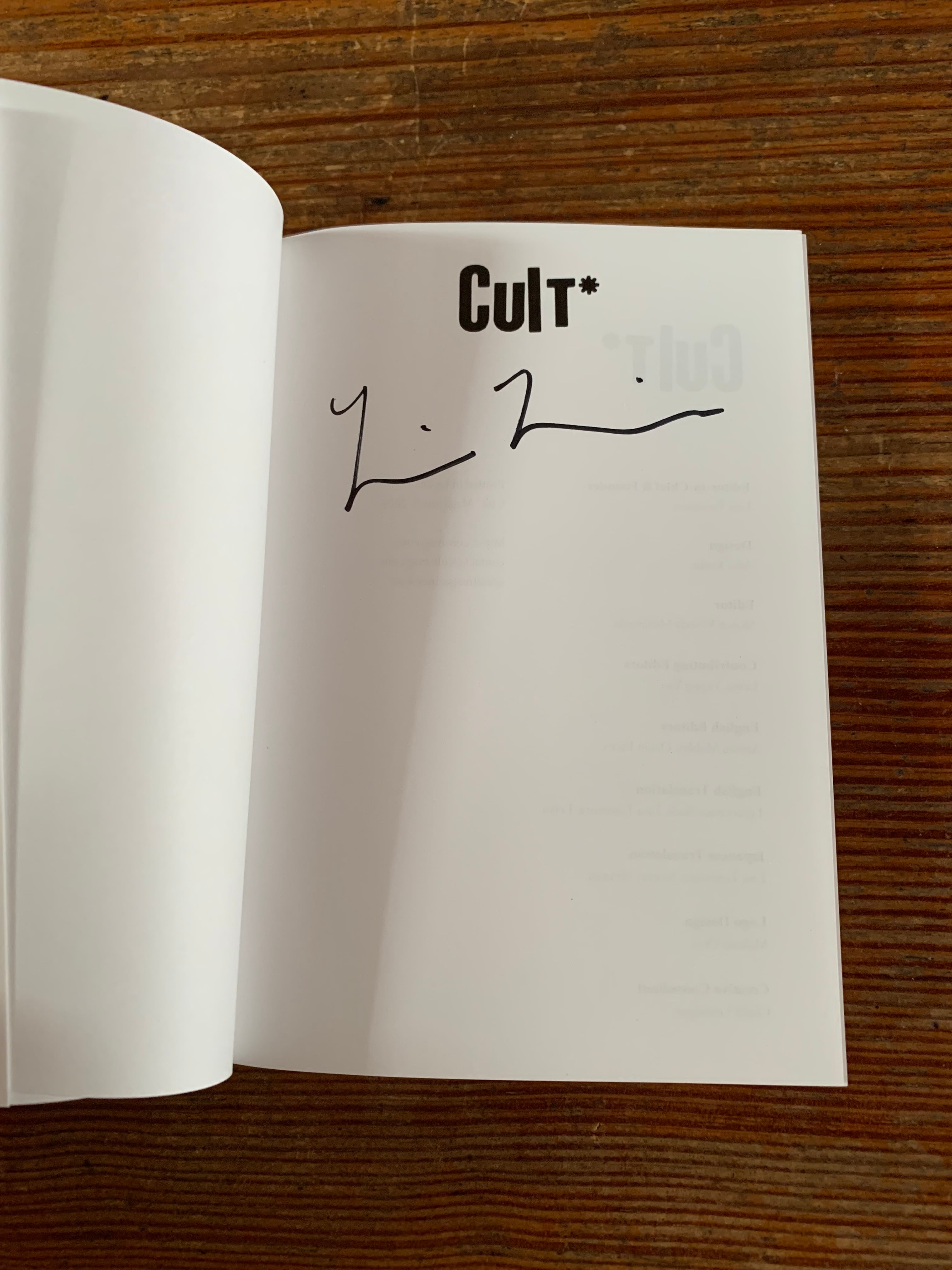 サイン本・特典付】Cult (カルト) Magazine Issue 1 | STANDARD BOOKSTORE