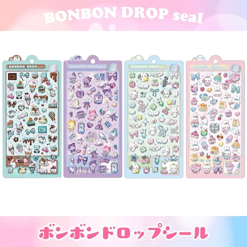 【38枚】ボンボンドロップシール 正規品 まとめ売り クーリア サンリオ 優先枠【抽選販売・4種セット】クーリア ボンボンドロップシール