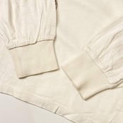 90s GOLF BALENCIAGA バレンシアガ 刺繍デザイン 長袖 ポロシャツ LL/ホワイト レディース ゴルフ ビンテージ