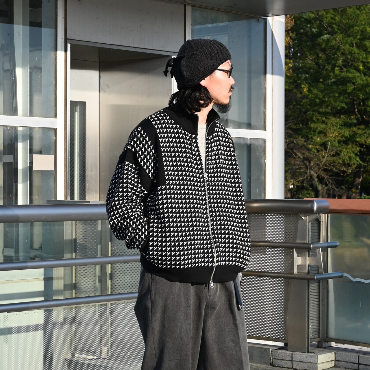 YASHIKI / GANKO別注 Shinsetsu Drivers Knit 自由にコーディネート