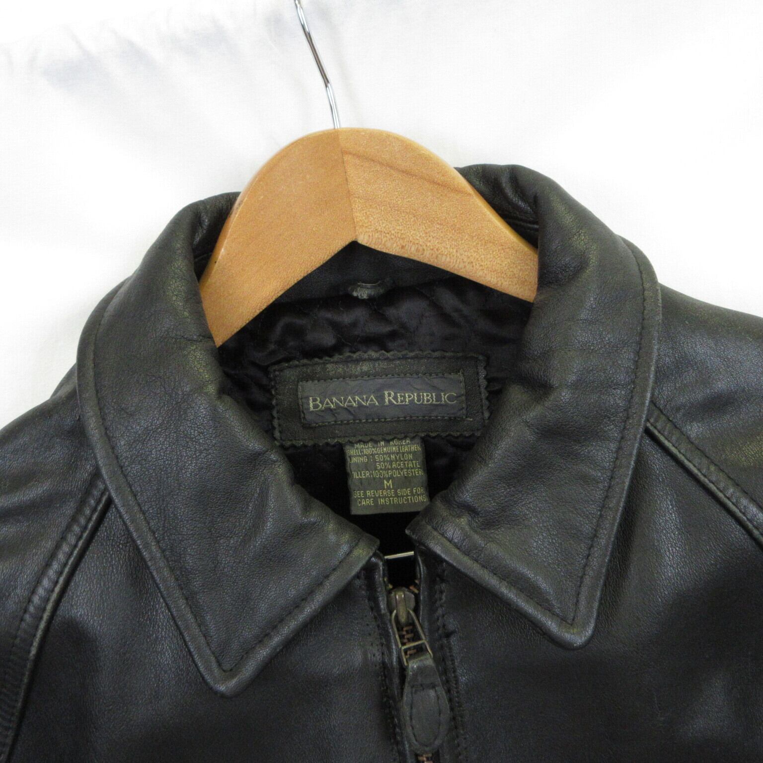 ヴィンテージ USA 古着 BANANA REPUBLIC レザー シングル ライダース