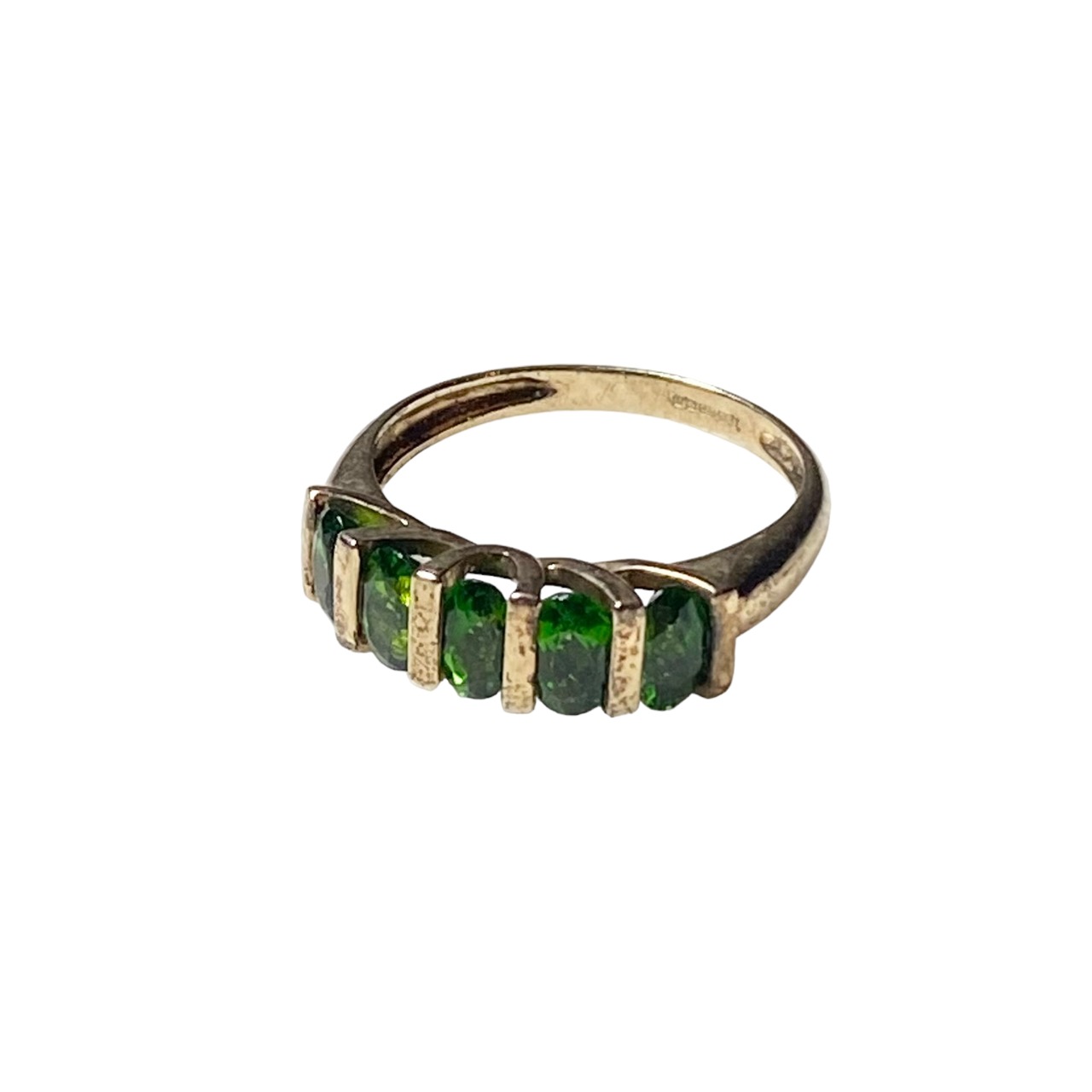 vintage 9ct gold “Diopside” ring
