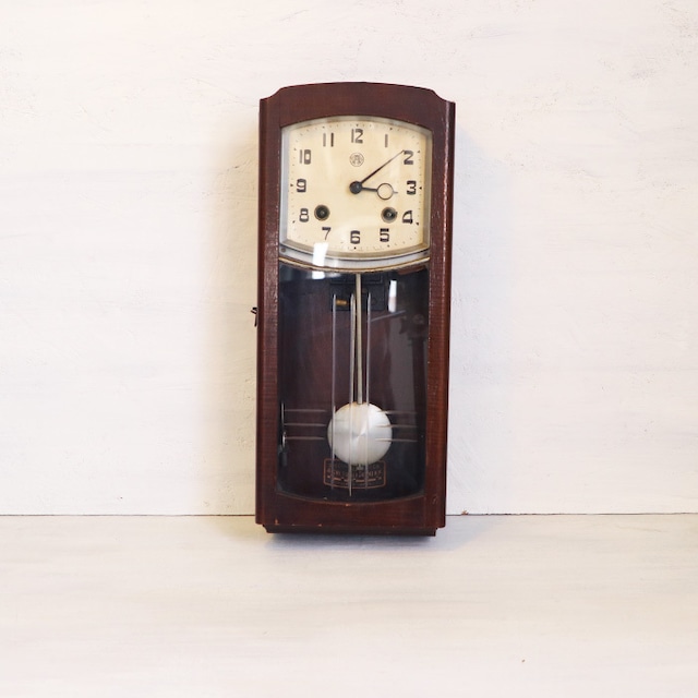 【R-354】昭和レトロ 愛知時計電機株式会社 ゼンマイ式柱時計