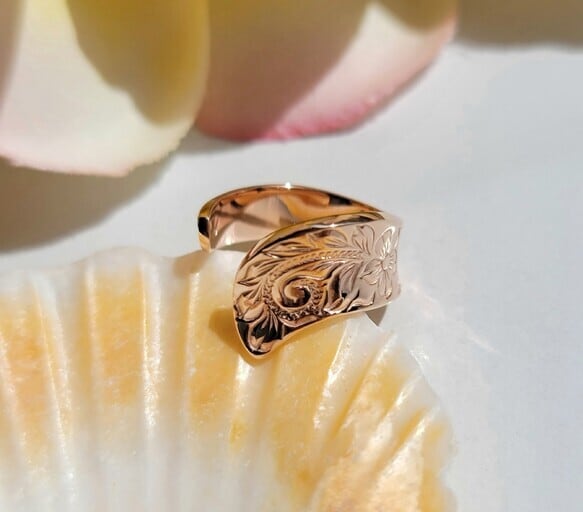 ハワイアンイヤーカフ ピンクゴールド《送料無料》