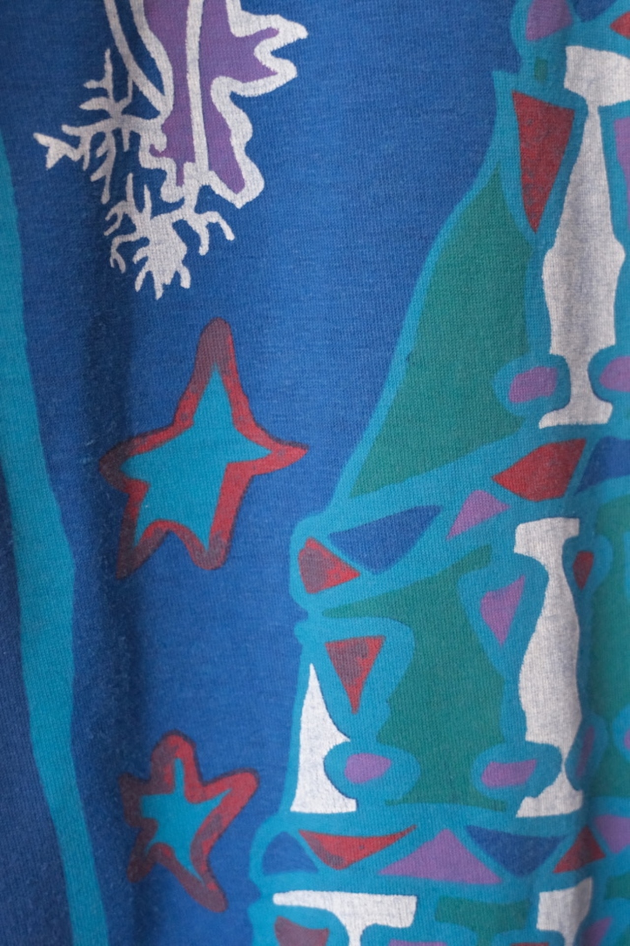 Marimekko blue Christmas dress t-shirt
