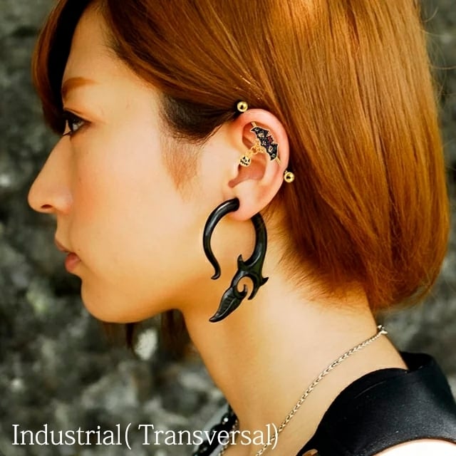 14Kgf天然石 真夜中に笑いだすカボチャのピアス(^^) ジャック・オ