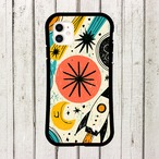 受注生産 iPhoneケース 星と惑星のポップ宇宙柄｜スペースエイジ RFSP044B
