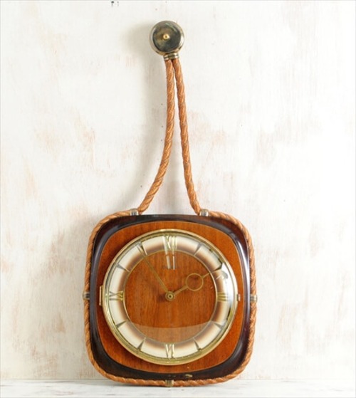 ドイツ製 DUGENA 木製 壁時計 吊り下げ式 JUNGHANSムーブメント ヴィンテージ 壁掛け時計 アンティーク ig1563