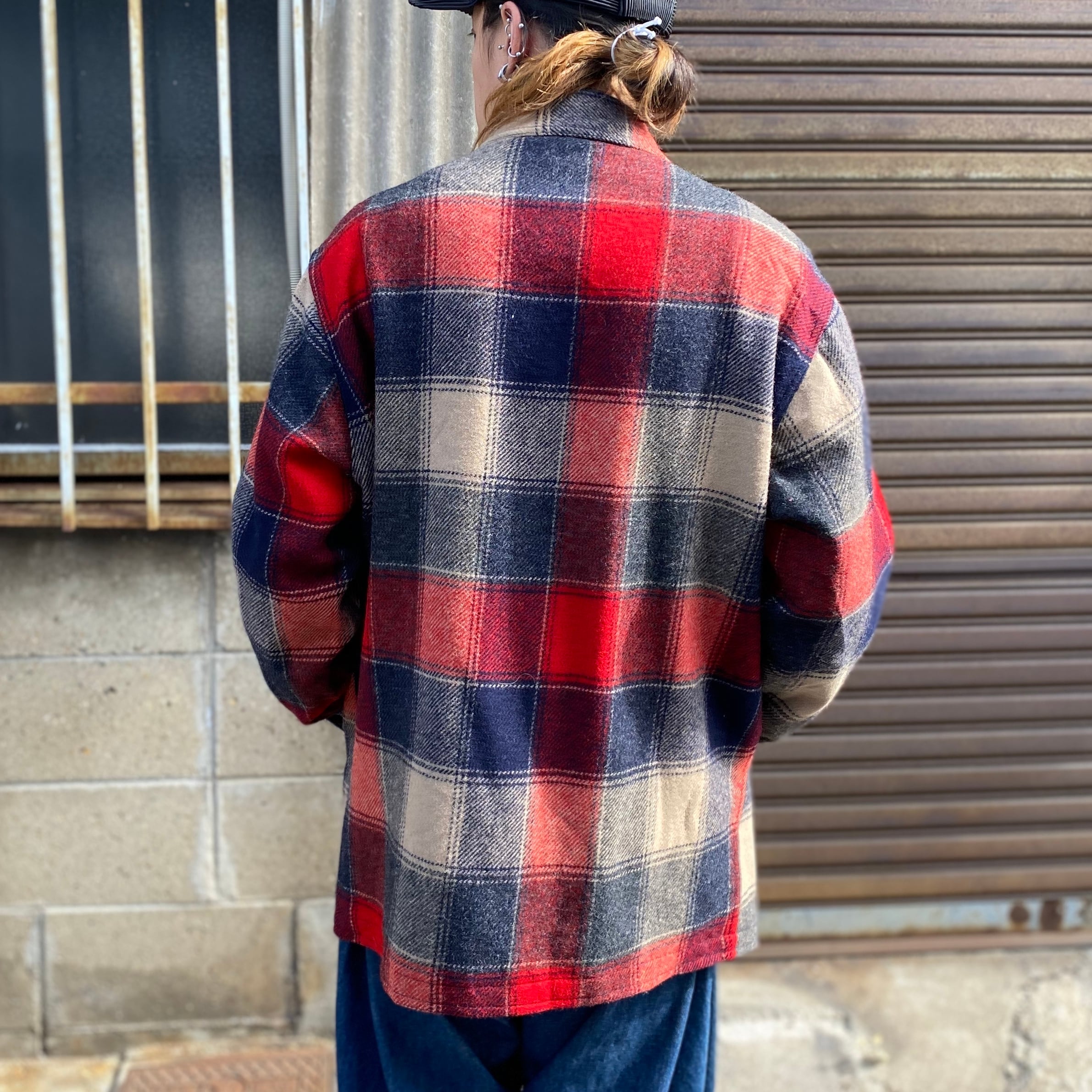 70年代 ビンテージ PENDLETON ペンドルトン チェック柄 ウール  