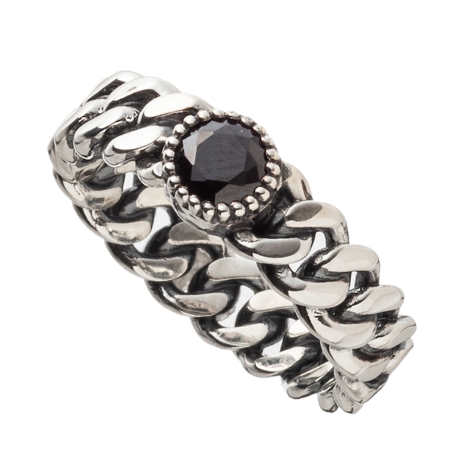 喜平ストーンリングBK ACR0276　Kihei Stone Ring Black  シルバーアクセサリー Silver Jewelry Brand【歌劇「永久輝せあ様」衣装協力商品】