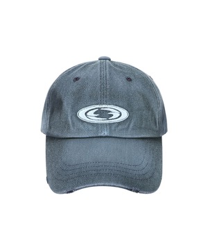 [GRAILZ] DENIM OVAL LOGO CAP [NAVY] 正規品 韓国ブランド 韓国通販 韓国代行 韓国ファッション グレイルズ 日本 店舗