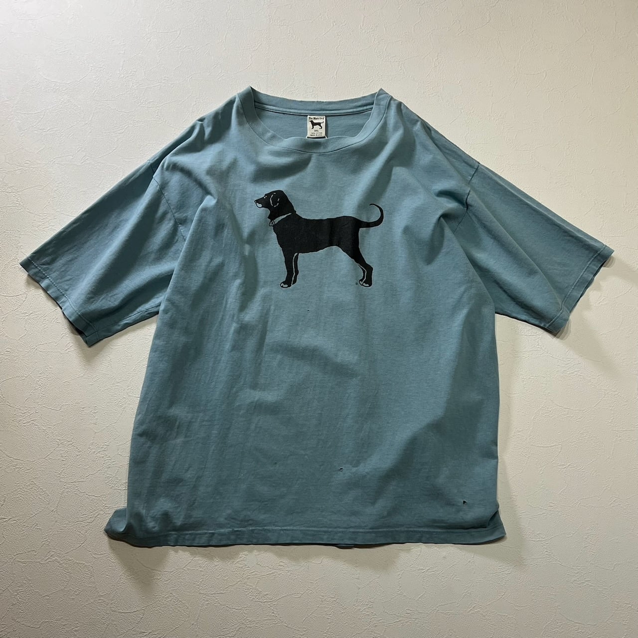 USA The Black dog アニマル 犬 ダメージ Tシャツ ブラックドッグ